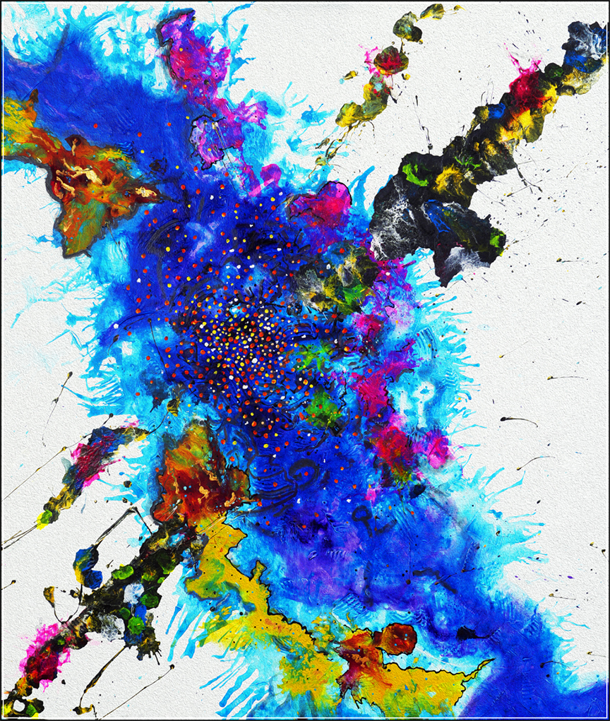 Acrílico sobre lienzo de algodón. 130 x 110 cm. 2024.
